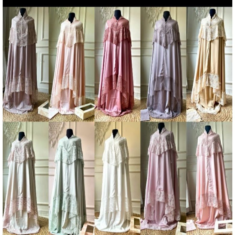 Mukena Zara Silk Premium Armani silk Seserahan