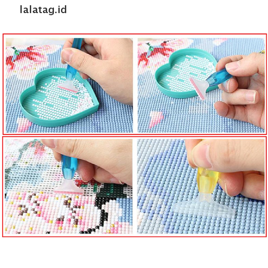 [lalatag] Diamond Paing Pen Dengan 6plastik Pen Tips Titik Bor Pen Untuk Daimond Paing [ID]