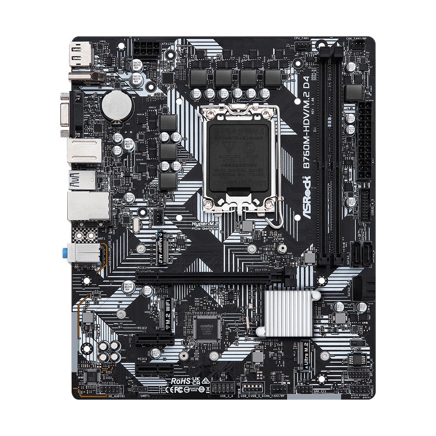 ASRock B760M-HDV/M.2 D4 (LGA1700, B760, DDR4, USB3.2, SATA3)