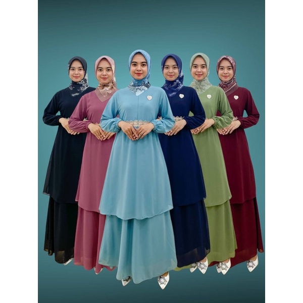 PB Prilly Busana - GIONA GAMIS MALAYSIA - DRESS BORDIR - GAMIS PESTA - MUSLIM