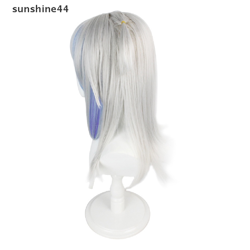 Sunshine Anime Hololive Gawr Gura Cosplay Wig Tahan Panas Wig Sintetis Halloween Cosplay Party Decor Dewasa Props.