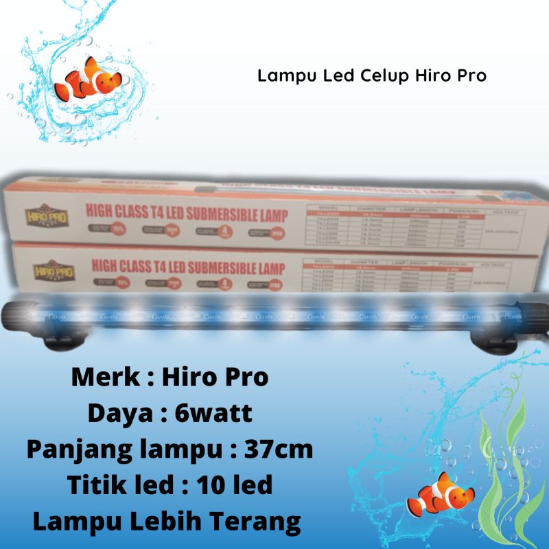 PROMO MURAH Lampu Led Celup Aquarium HIRO PRO T440