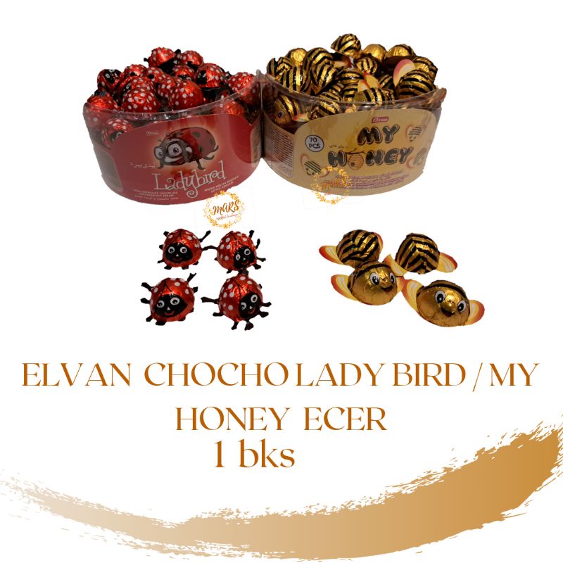 Elvan chocolate with hazelnut cream ecer 10 biji