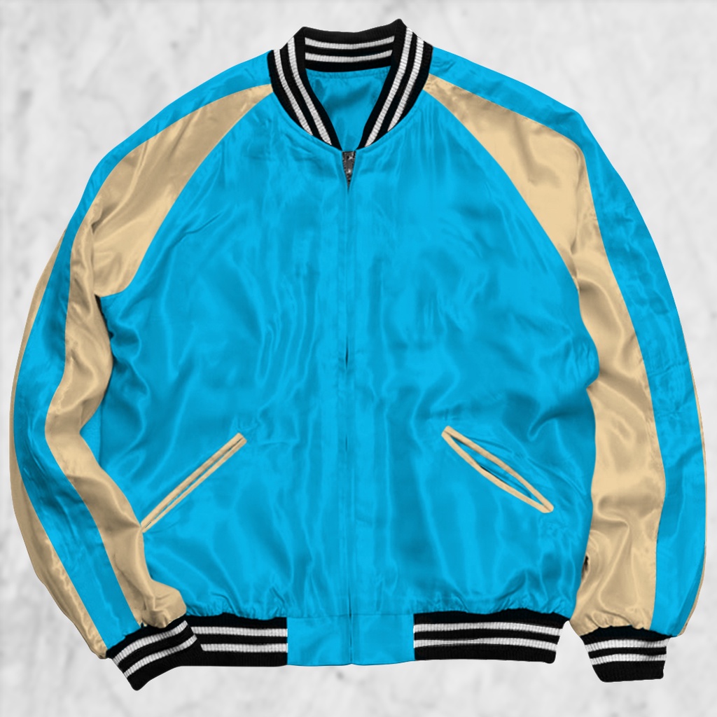 HIPNOP Jaket Sukajan Polos Pria Wanita Distro Unisex Japan Premium Original
