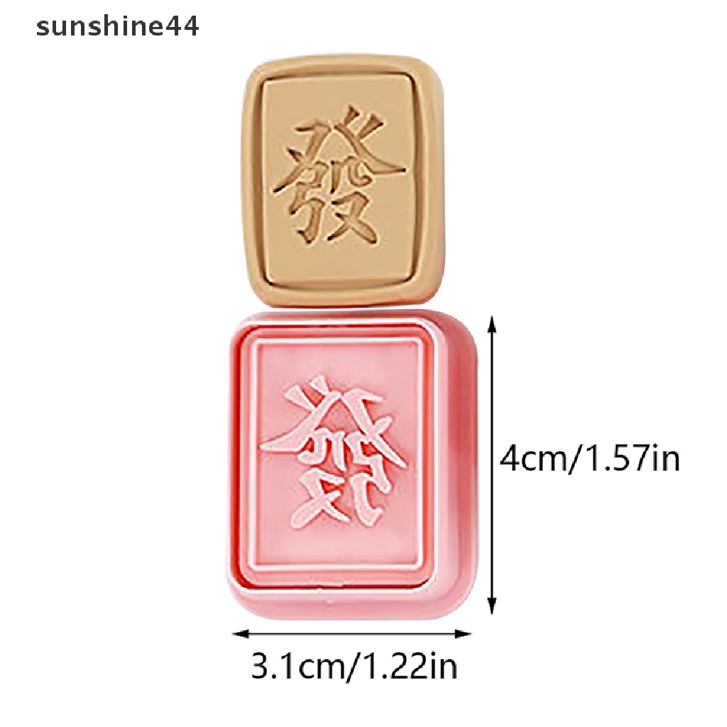 Sunshine8/10pcs Spring Festival Cookie Cutter Set Pemotong Stempel Kue Kering Imlek.