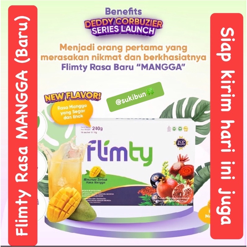 FLIMTY 3 SACHET BLACKCURRANT RASPBERRY MANGO | FIBER PELANGSING | NUTRISI SLIM | FLIMTY MINUMAN SERBUK