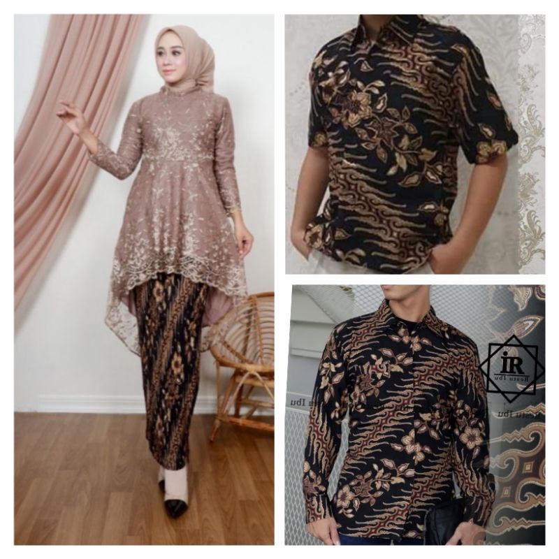 BA COUPLE KEBAYA LESTI MODERN SET KEBAYA PESTA SET KEBAYA TUNIK MUSLIM SETKEBAYA TUNANGAN COUPLE KEBAYA KELUARGA KEBAYA