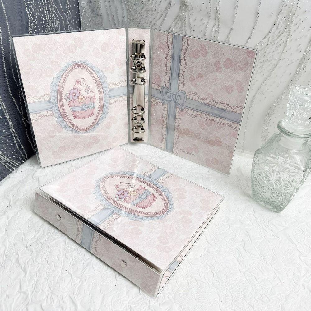 Lanfy Loose-leaf Binder Cover Korea Enam Lubang DIY Album Photocard Holder Halaman Dalam Isi Ulang Notebook Album Cover