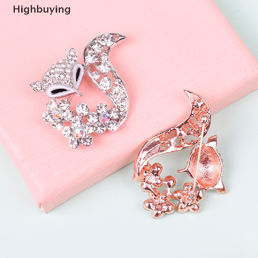 Hbid 1Pc Ladies Simple Fashion Fox Brooch Sweater Mantel Aksesoris Lucu Bros Pin Glory