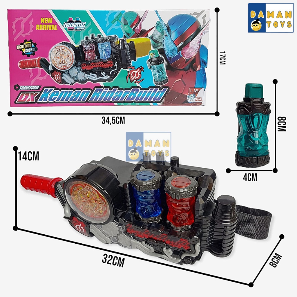 Sabuk Kamen Rider Dx Build Driver Rider Build dx Belt FullBottle Full Bottle Rabbit Tank Crossz Cross z Grease
