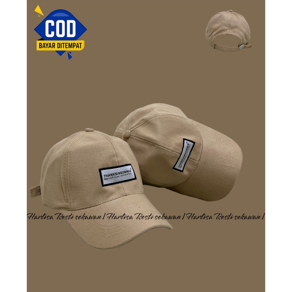 [COD]Topi Distro Pria/Topi Snapback Hip-Hop Bordir THANKSINSOMNIA New Model/Topi Baseball/Topi Santai/Topi