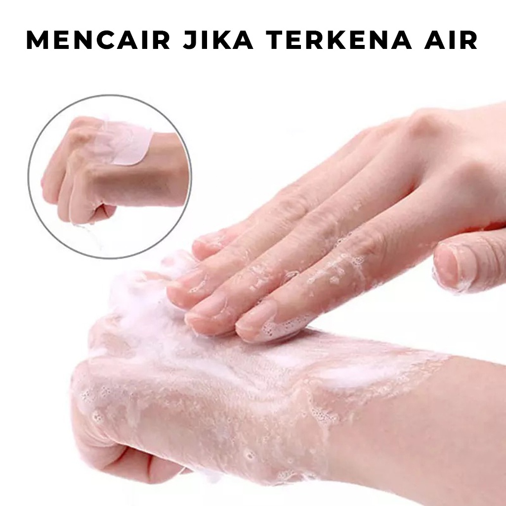 Sabun Kertas Paper Soap Pewangi Pembersih Cuci Tangan Hand Soap Traveling Sabun Portable Hemat Tempat Anti Ribet | GROSIRXPRESS