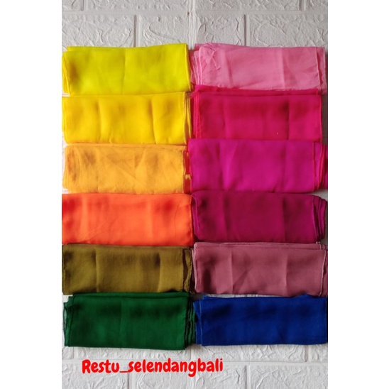 selendang bali polos siffon hycon //selendang tari//selendang bali