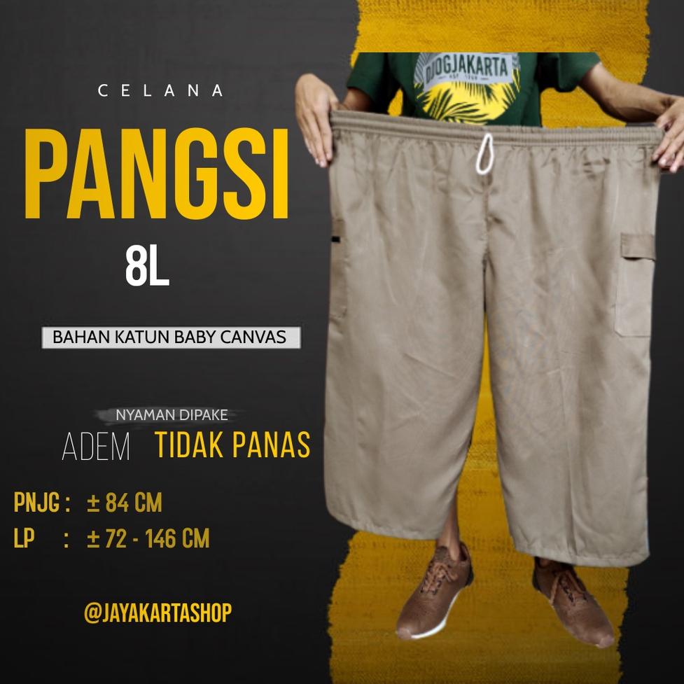 BAU.10Ja23ν ◦ Celana Pangsi Celana Sirwal Jumbo 8L Celana Cingkrang Pria Dewasa Bigsize Celana Musli