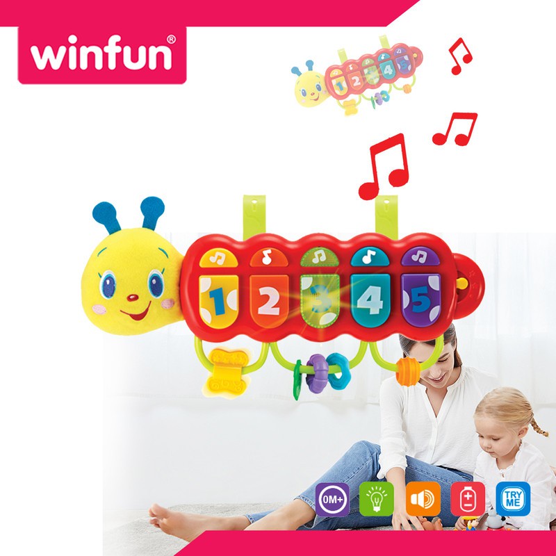 WINFUN LIGHT UP MUSICAL CATERPILLAR 0215 - NL / W000215