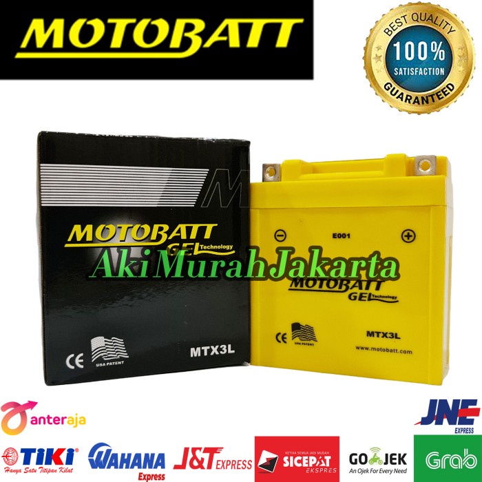 AKI MOTOR YAMAHA RX KING MOTOBATT MTX3L AKI KERING