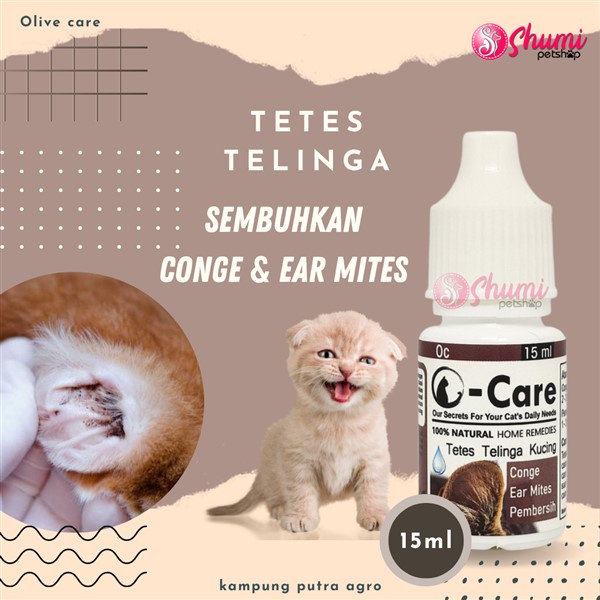 Obat Tetes Telinga Kucing Infeksi Telinga - Obat Conge,radang telinga - Olive Care