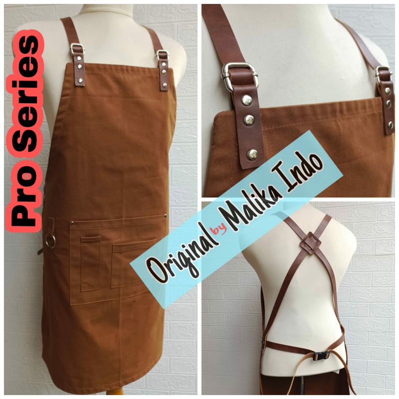Jual Pro SeriesApron Barista XStyle Celemek Kanvas Tali Synthetic