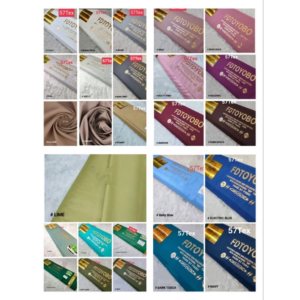 Kain Katun Toyobo / Toyobo Fodu / Toyobo Import Premium