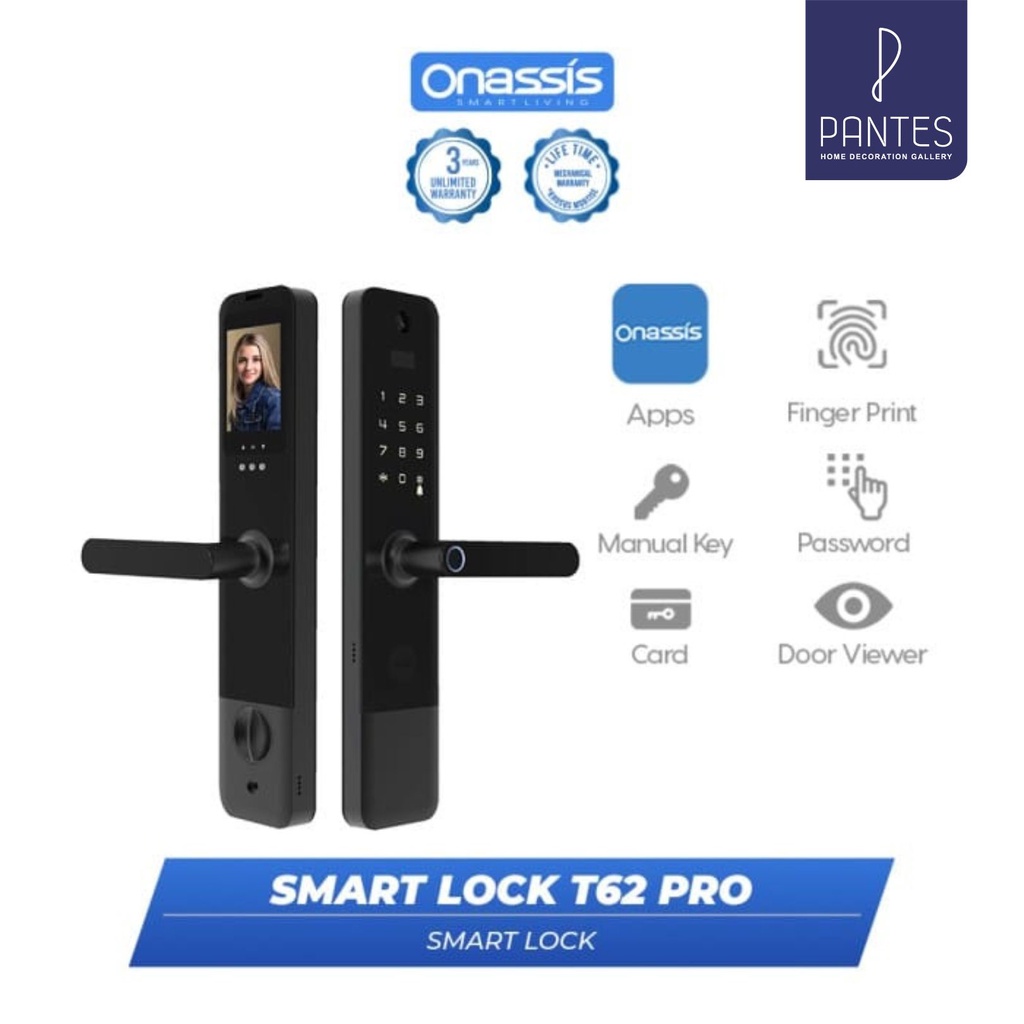 ONASSIS Smart Lock T62 Pro Kamera Tanam
