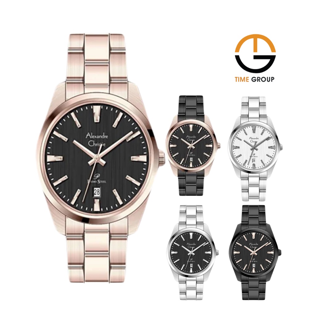 JAM TANGAN PRIA ALEXANDRE CHRISTIE PRIMO AC1034 AC 1034 MD STAINLESS STRAP