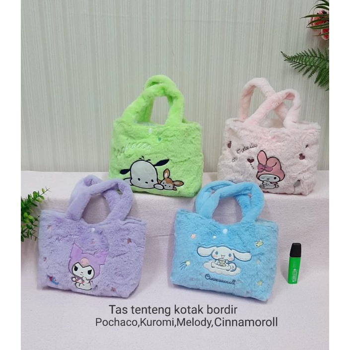 Tas Tenteng Tote Bag Melody Cinnamonroll Kuromi Pochaco M