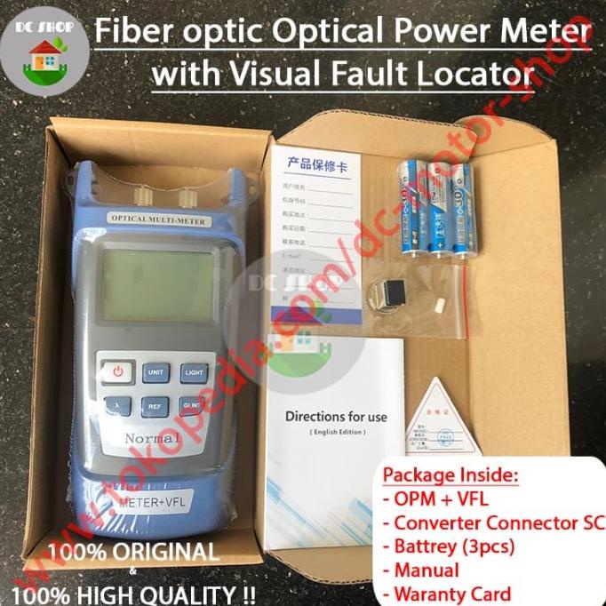 OPM with VFL Optical Power Meter Visual Fault Locator OPM + VFL dc-motor90 Juara