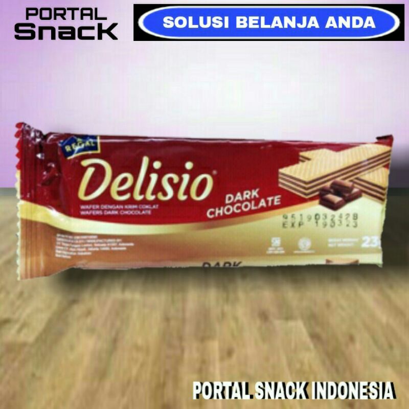 

DELISIO REGAL wafer dark chocolate 1 pack isi 10 x 23gr