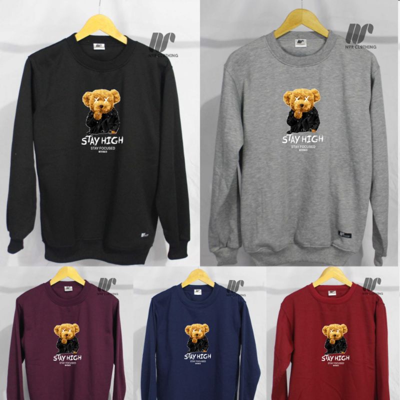 Crewneck Basic Crewneck Sablon Original Sweater Basic Sweater Sablon Original Brand NVR Clothing 05