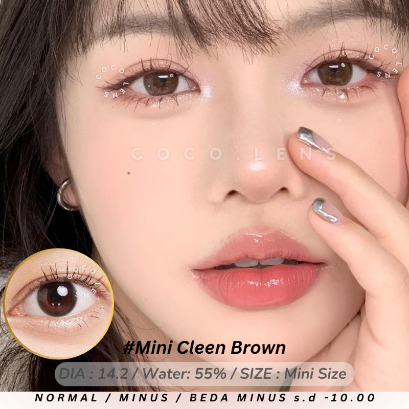 SOFTLENS KITTY KAWAII MINI CLEEN BROWN NORMAL MINUS ORIGINAL SOFTLEN MINUS TINGGI s.d -10.00