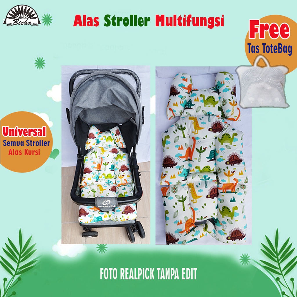 4in1 Alas Stroller Bayi Universal Baby Car Seat Stroller Pad carseat