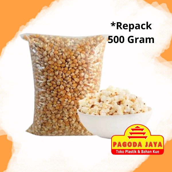 

Jagung Pop Corn Kemasan 500 Gram/Jagung Pop Corn 1/2 Kg