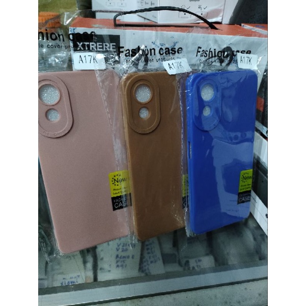 Softcase Oppo A17K Silikon Casing Case Macaron Pelindung Pro Camera