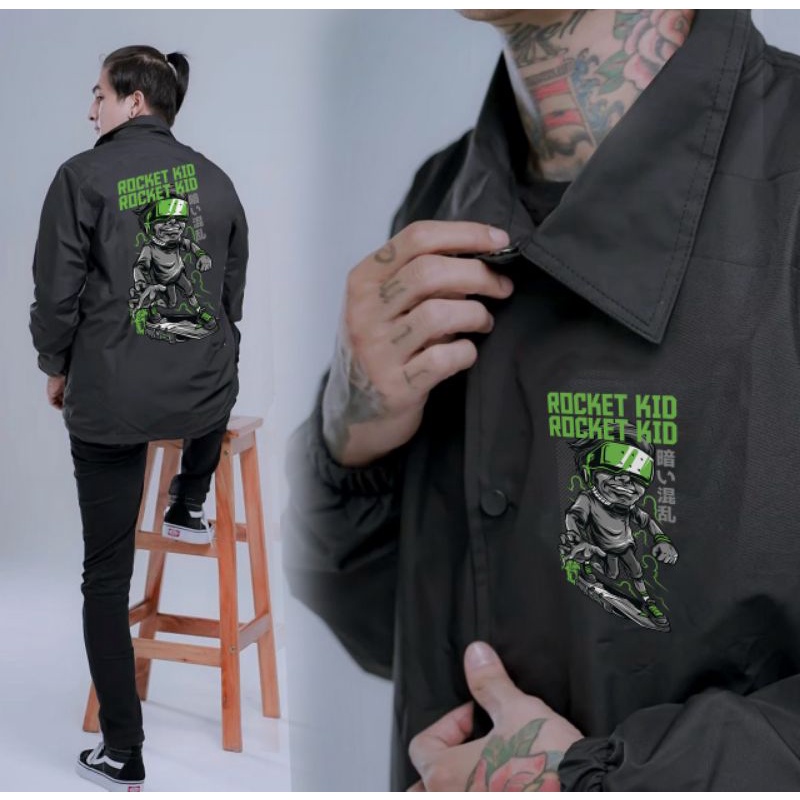 JAKET PARASUT PRIA WATERPROOF COACH COWOK KEREN DISTRO TERBARU PARASIT ANTI AIR MURAH REMAJA DEWASA 