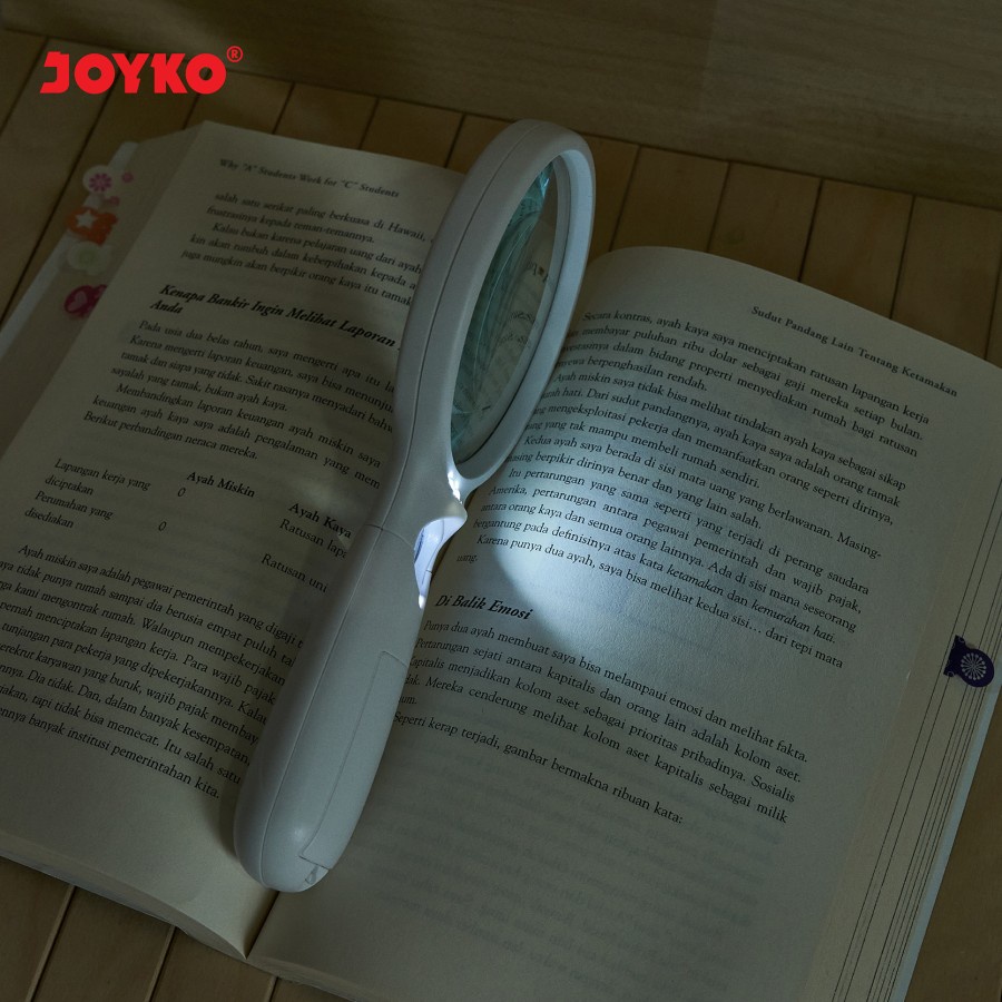 Magnifier LED Light Kaca Pembesar Dengan Lampu Joyko MF-301