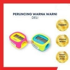 

(1 PCS)Peruncing Warna Warni Deli / Rautan Pensil / Peruncing Deli