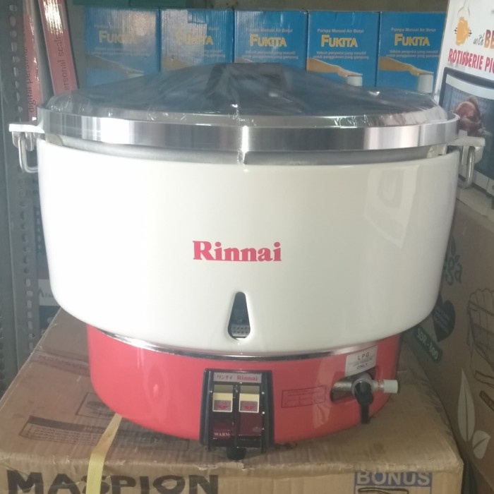 Guk Rinnai Rr-55Rtl Rice Cooker Penanak Nasi Gas (Kapasitas 10 Liter)