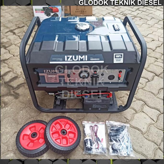 BEST SELLER IZUMI GENSET BENSIN 5000 WATT W ( GENERATOR LISTRIK ) GS-6500 LIMITED EDITION