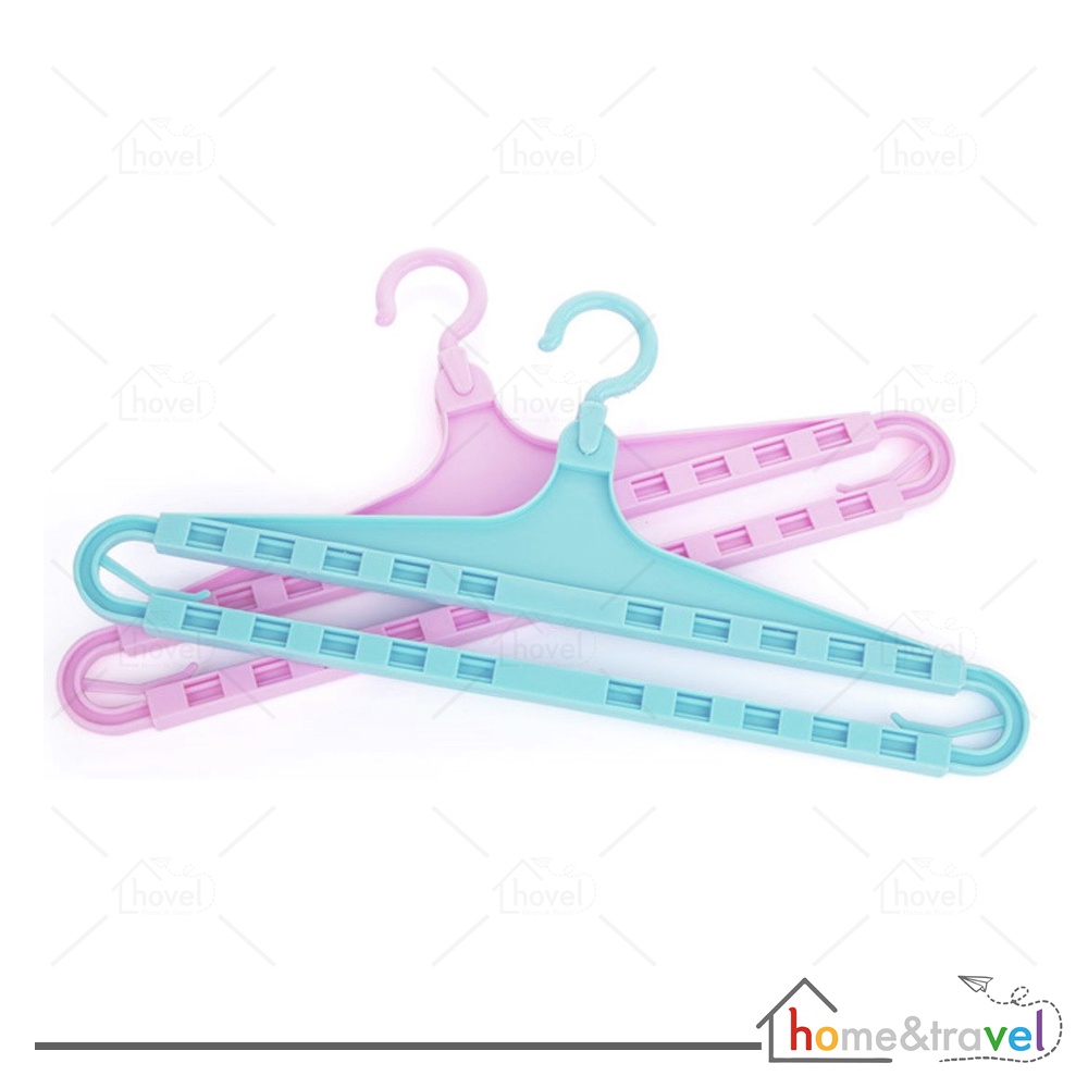 HOVELSHOP Hanger Handuk Baju Gamis Warna - Warni Model Tarik Murah