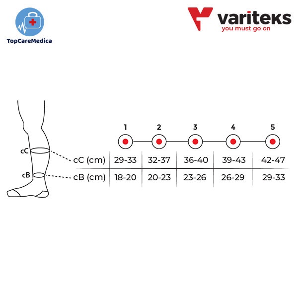 [932] Variteks Knee High Close Toe CCL 1 (Stocking Varises)