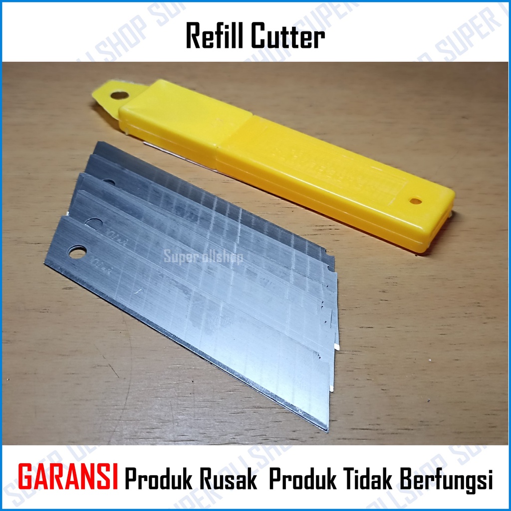 Refill Isi Pisau Cutter Besar Serep Serap Cuter / Isi Cutter Blade Refil Kater Pisau Pemotong Isi 10 Pcs