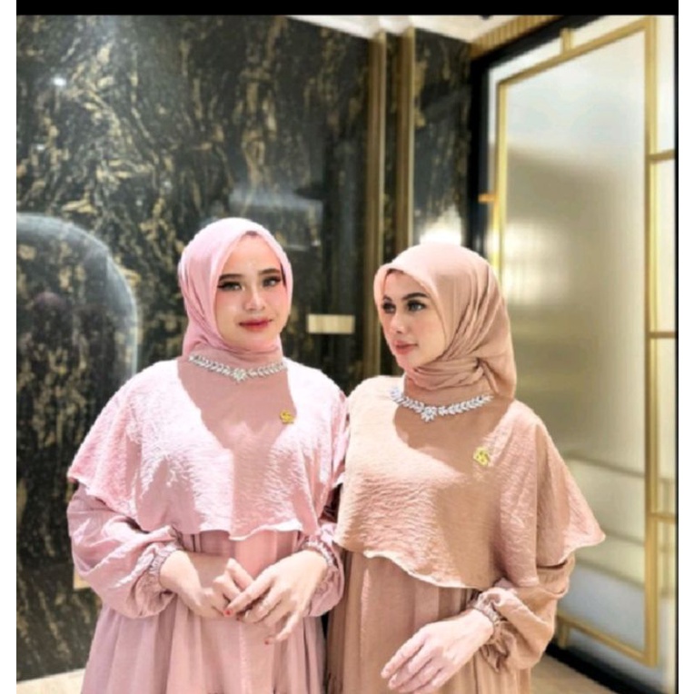 gamis kalung mute Shella saukia