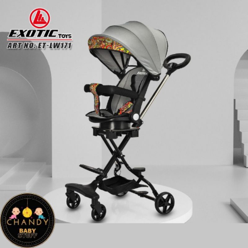 STROLLER EXOTIC ET-LW 171 ( ADJUSTABLE SEAT ) BISA HADAP 2 ARAH