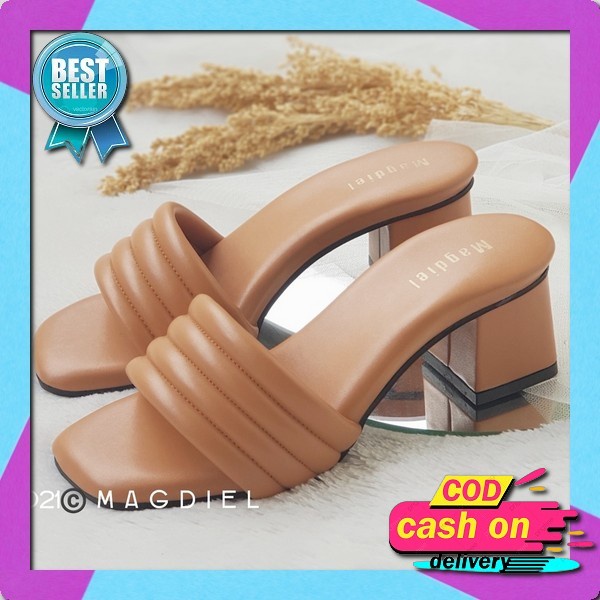 B.I Shoop - Heels Wanita Hak Tahu 3 Cm - Heels Lancip Gesper - Heels Telrais - Heels Andin Tokodisna