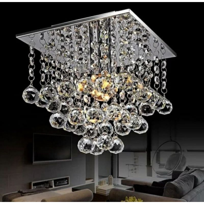 LAMPU PLAFON LAMPU HIAS KRISTAL LAMPU RUANG TAMU MINIMALIS