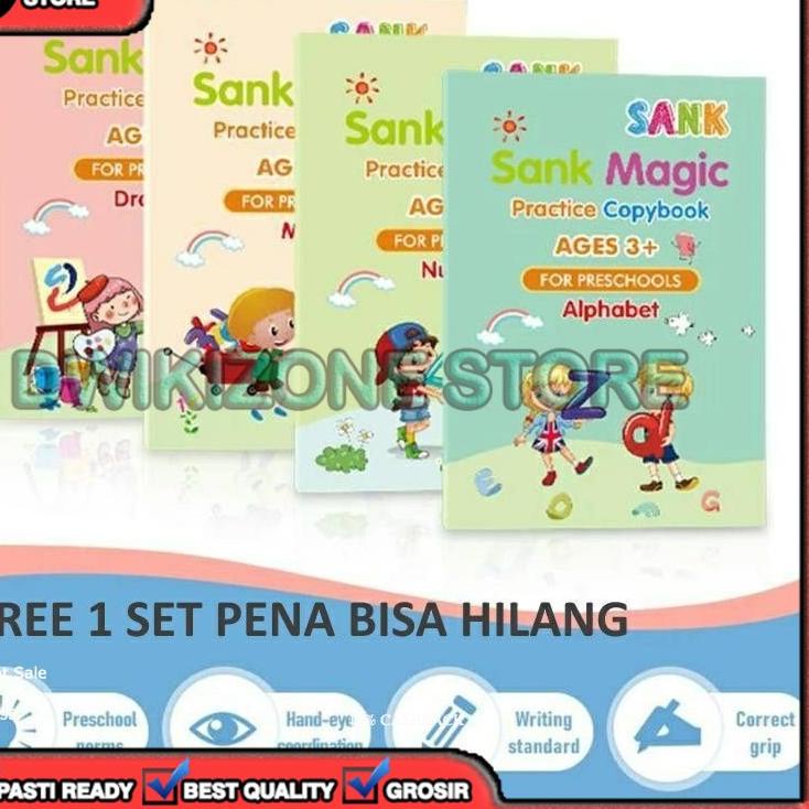 

WF6♖ [100% ORIGINAL] 4 BUKU SET MAGIC PRACTICE BOOK ORIGINAL SANK MAGIC BOOK BISA DIHAPUS Recommended