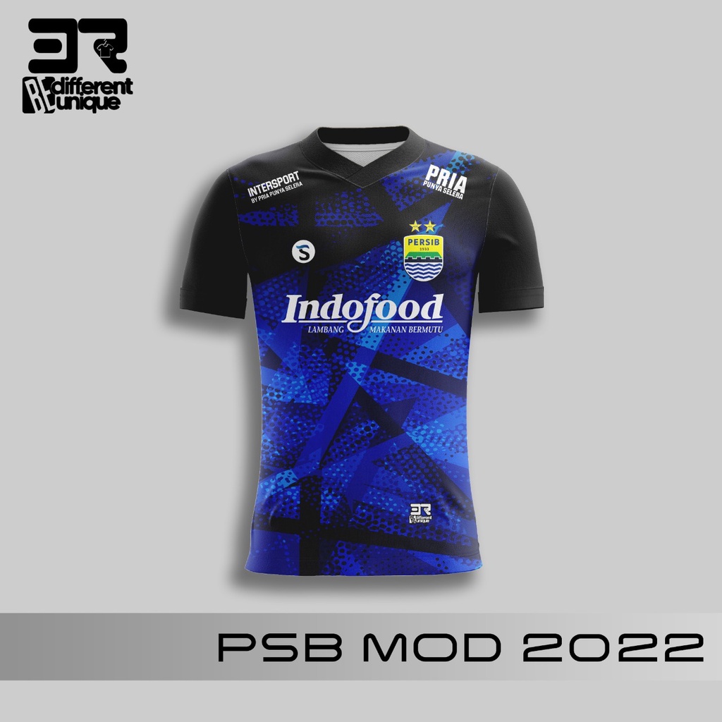 [ COD ] JERSEY PRINTING GAMBAR TEAM SEPAKBOLA PERSIB MOD 2022 - BAJU SEPAK BOLA INDONESIA DISTRO ORI