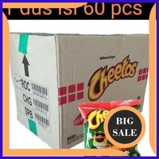 

limited stock Cheetos Jagung Bakar 1 Dus isi 60 pcs Chetos Snack jagung 2ZJN23