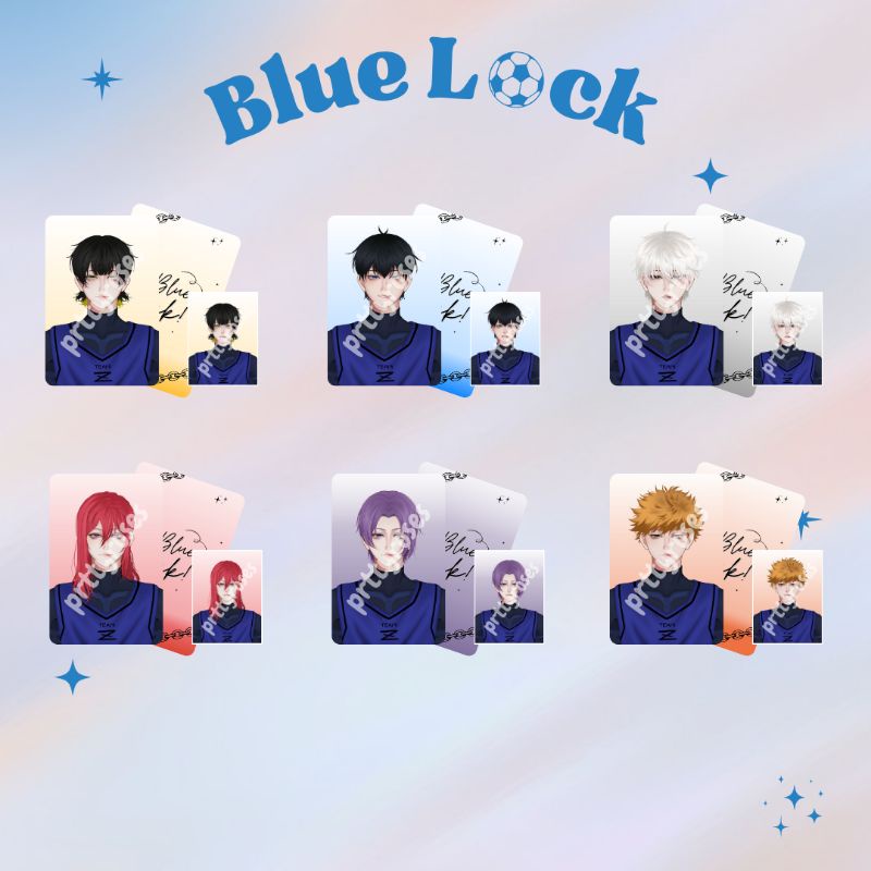 (1 Set) Blue Lock Photocard & ID Photo | Photocard Blue Lock