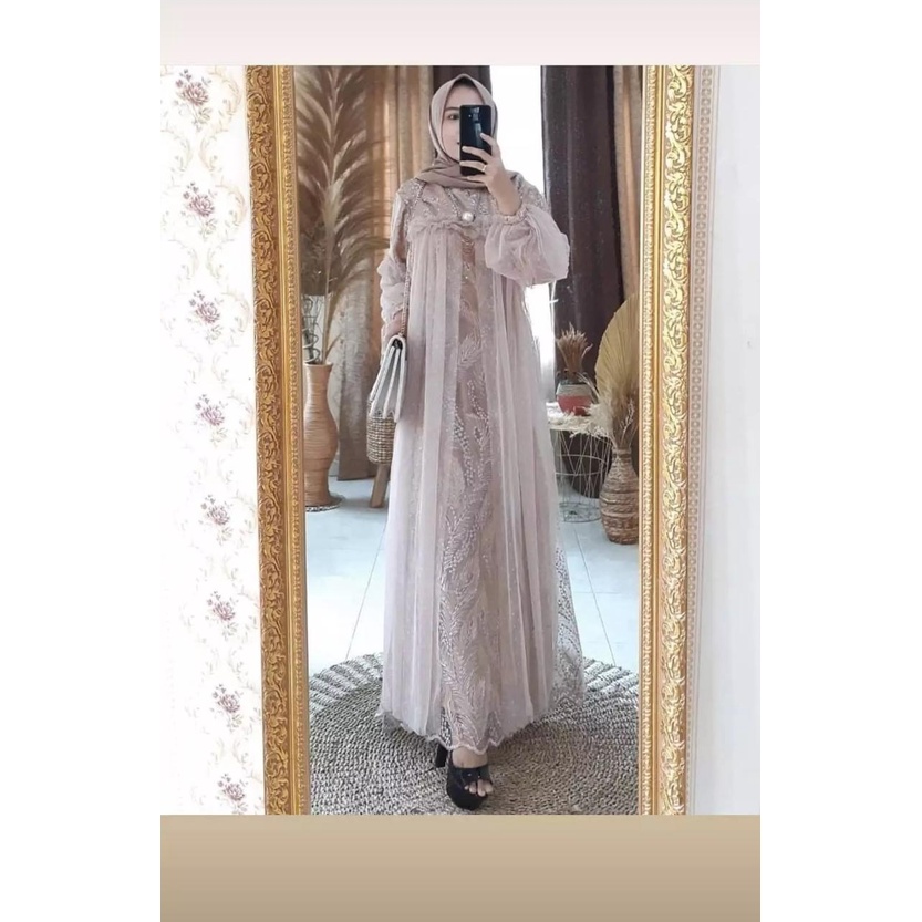 (COD) NEW PRODUCT JM GAMIS BROKAT MIX BROKAT DOT LENGAN BALON / GAMIS KEKINIAN SUPER MODERN